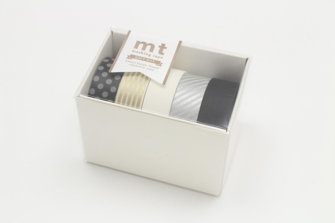 mt Gift Box set of 5 - Monotone - 15mm rolls - Washi Tape