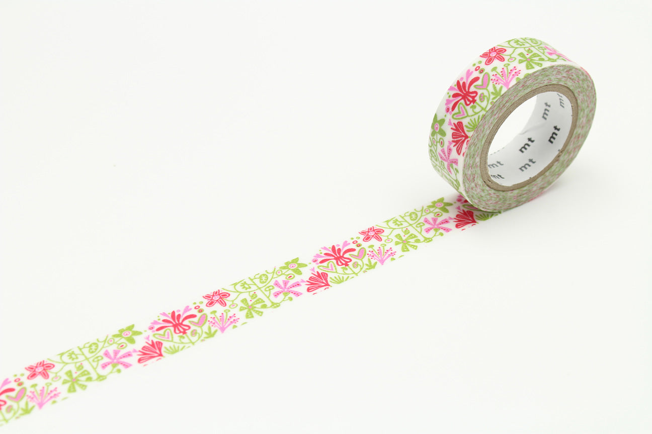 mt x Bengt & Lotta - Alma Pink - 15mm Washi Tape