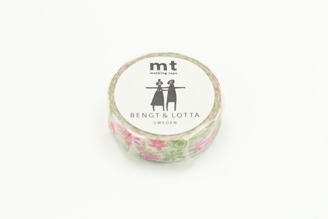 mt x Bengt & Lotta - Alma Pink - 15mm Washi Tape