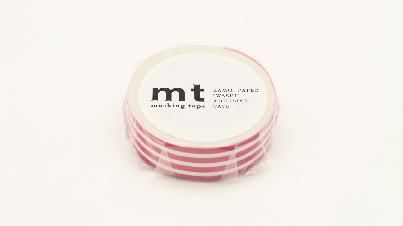 mt Basic - Border Framboise - 15mm Washi Tape