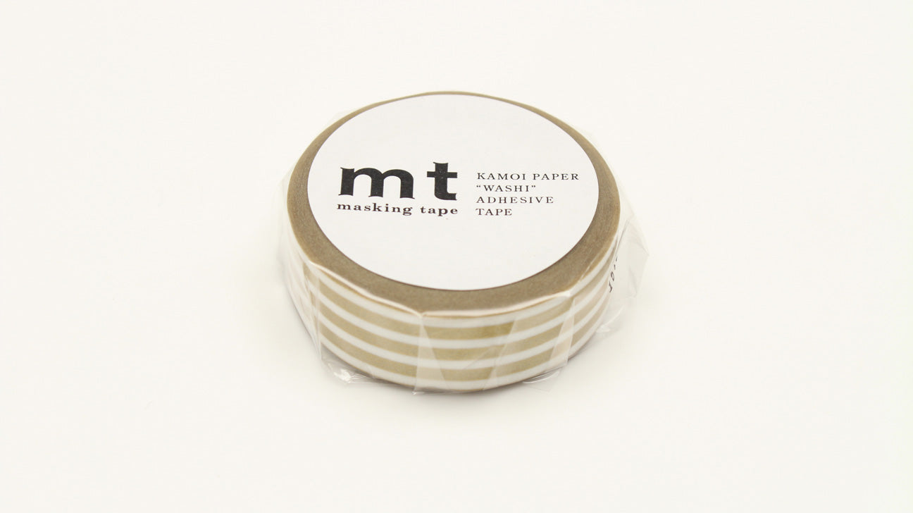 mt Basic - Border Gold 2 - 15mm Washi Tape