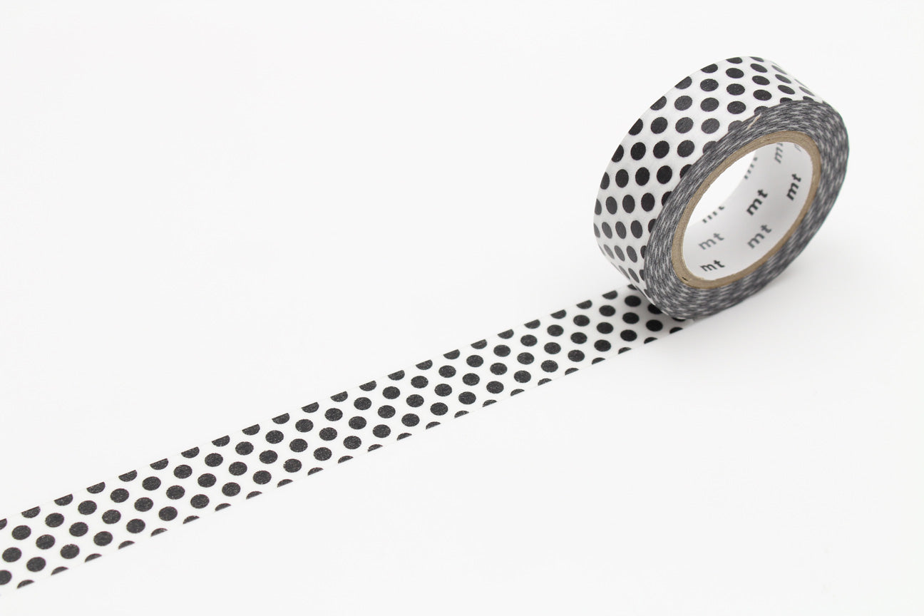 mt Basic - Dot Black 2 - 15mm Washi Tape