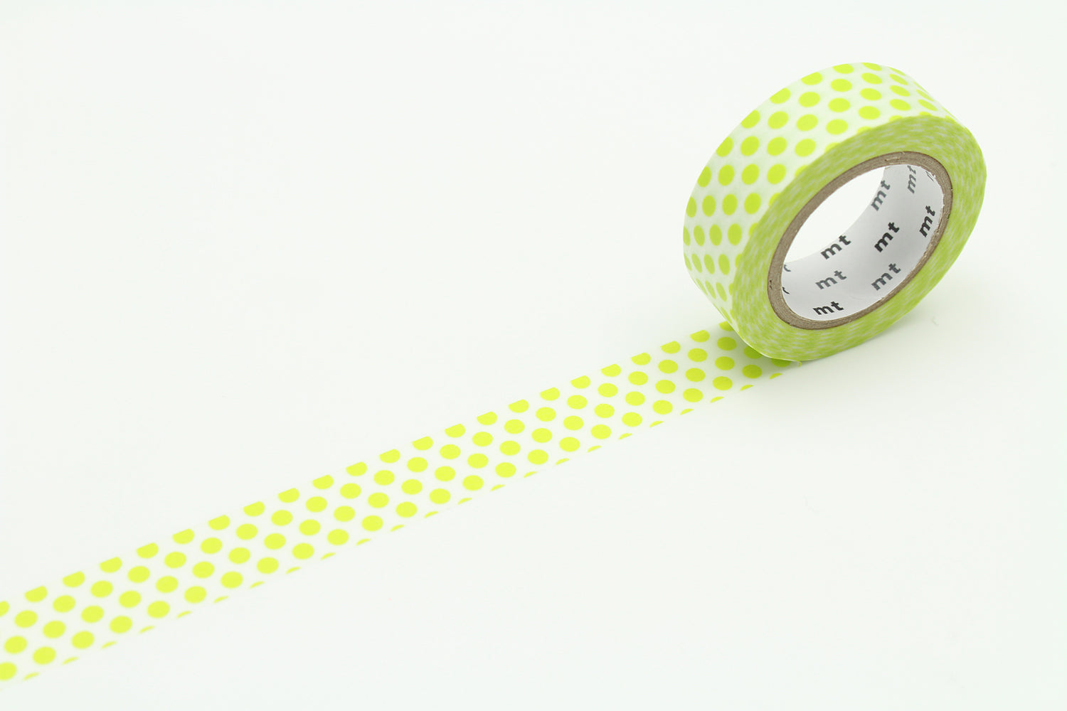 mt Basic - Dot Lime - 15mm Washi Tape