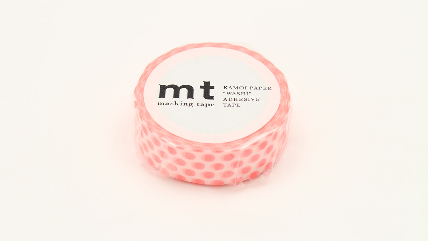 mt Basic - Dot Shocking Red - 15mm Washi Tape