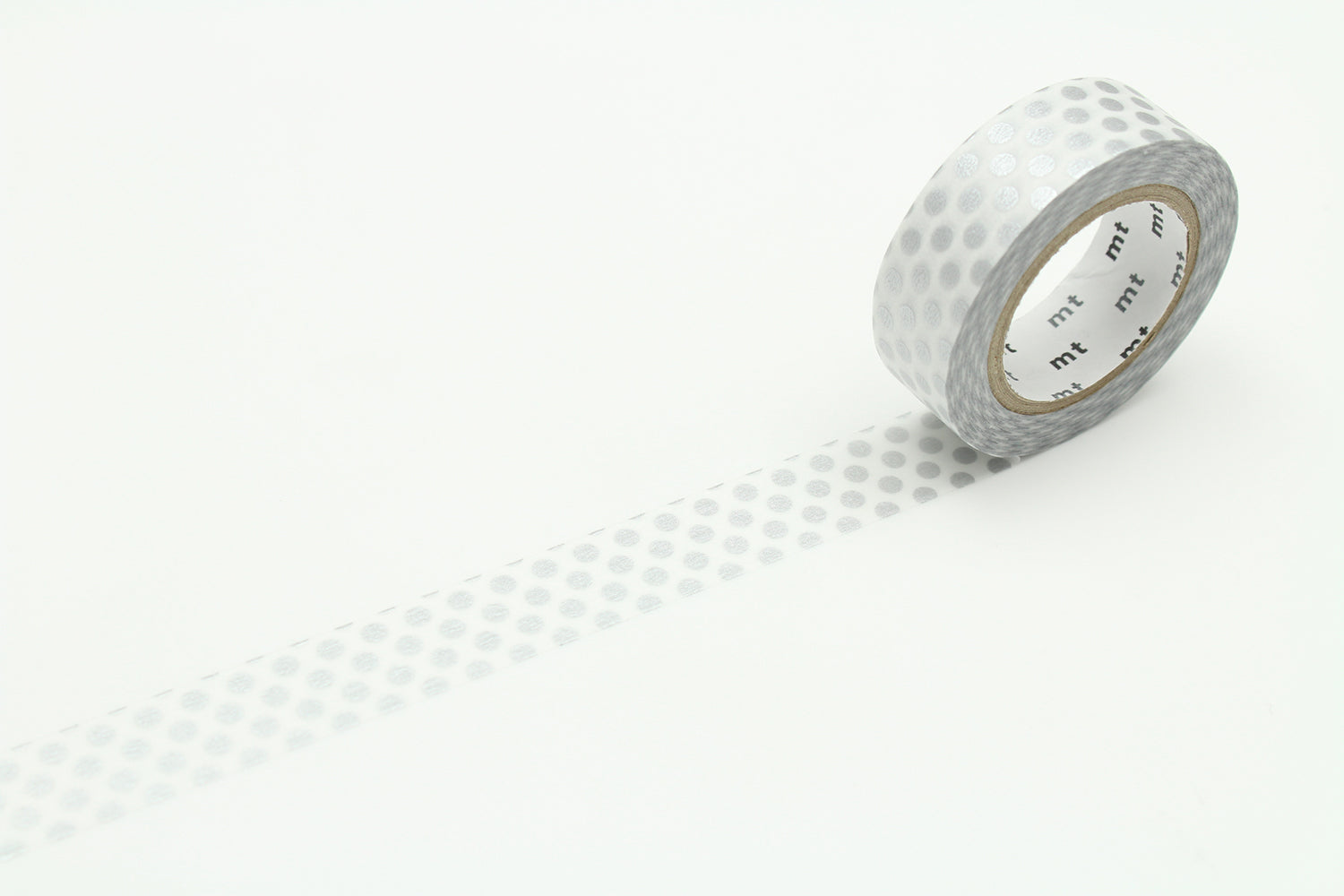 mt Basic - Dot Silver - 15mm Washi Tape