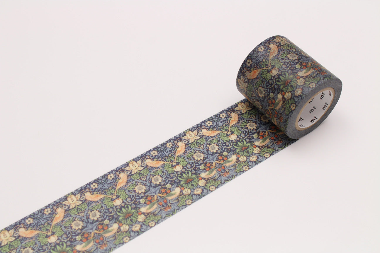 mt x William Morris - Strawberry Thief - 50mm Washi Tape