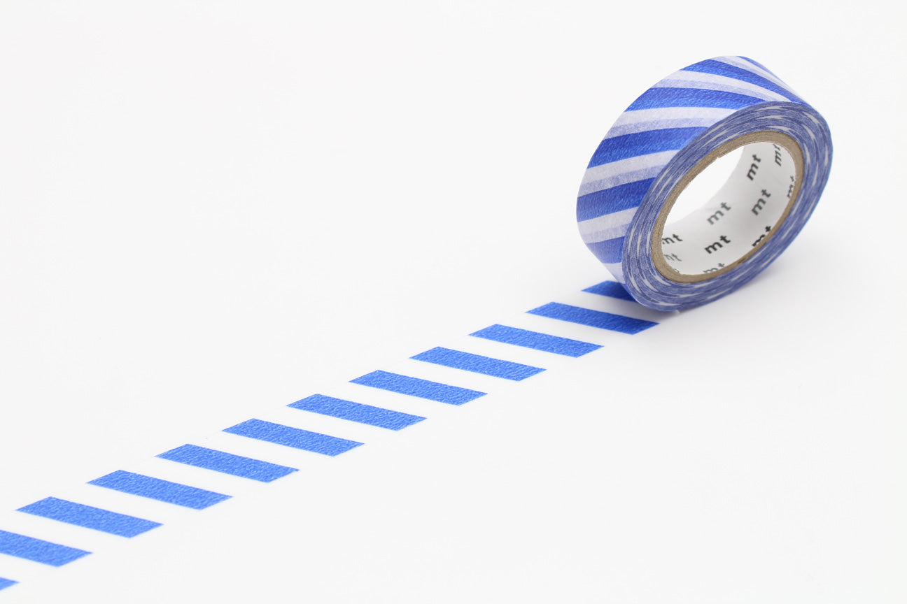 mt Basic - Stripe Blue - 15mm Washi Tape