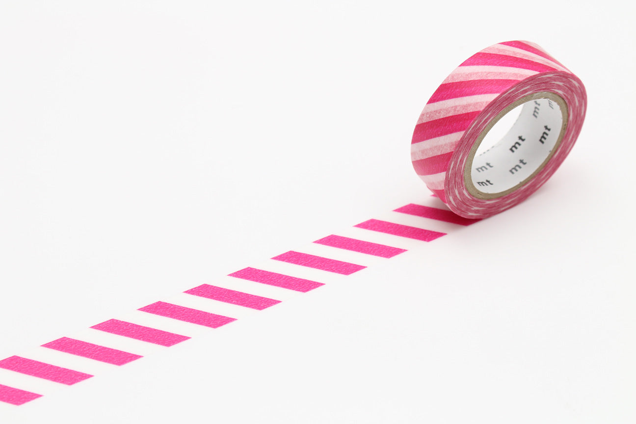 mt Basic - Stripe Magenta - 15mm Washi Tape