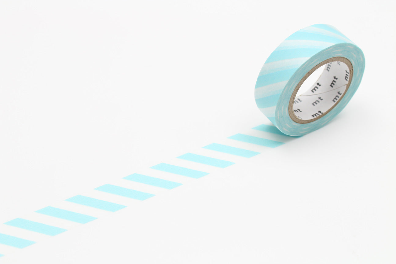 mt Basic - Stripe Mint Blue - 15mm Washi Tape