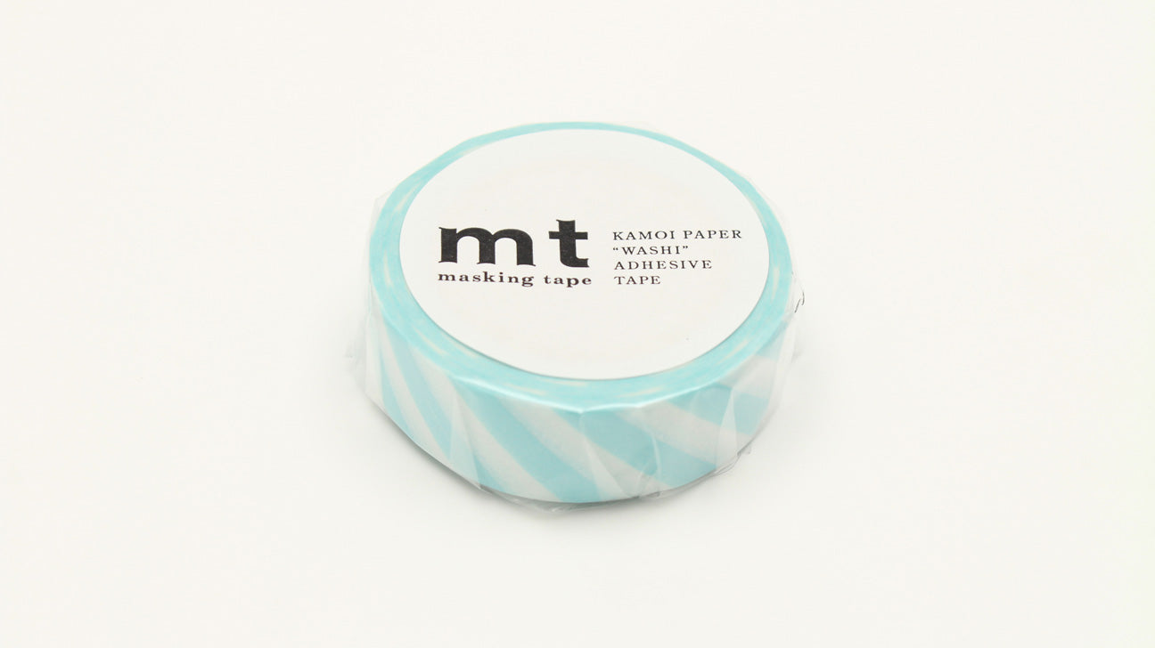 mt Basic - Stripe Mint Blue - 15mm Washi Tape