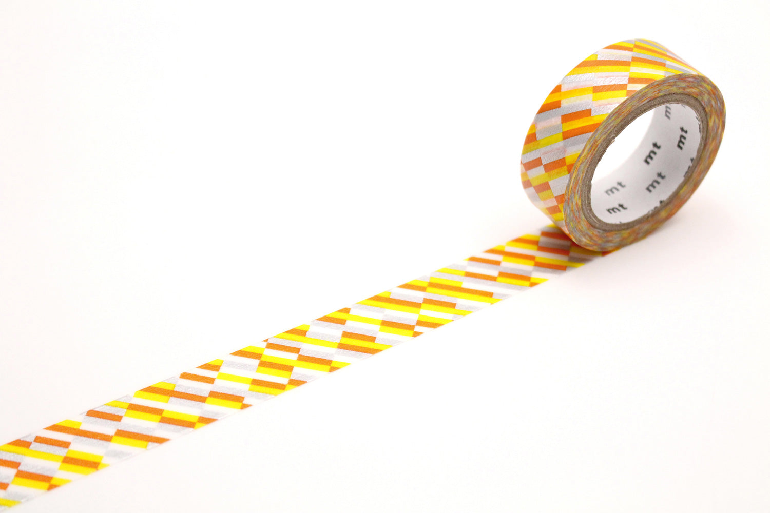 mt Basic - Block Stripe Orange - 15mm Washi Tape