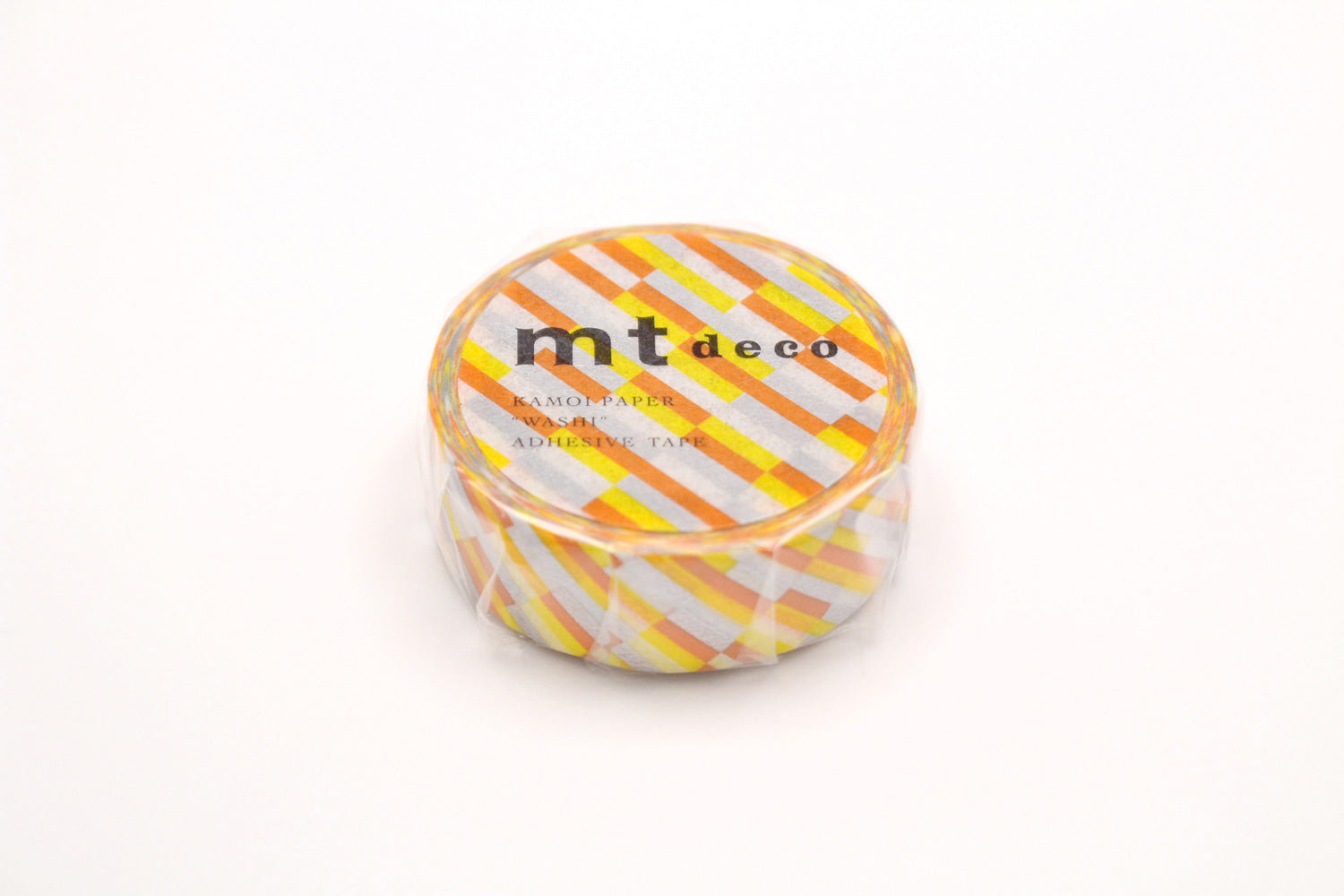 mt Basic - Block Stripe Orange - 15mm Washi Tape