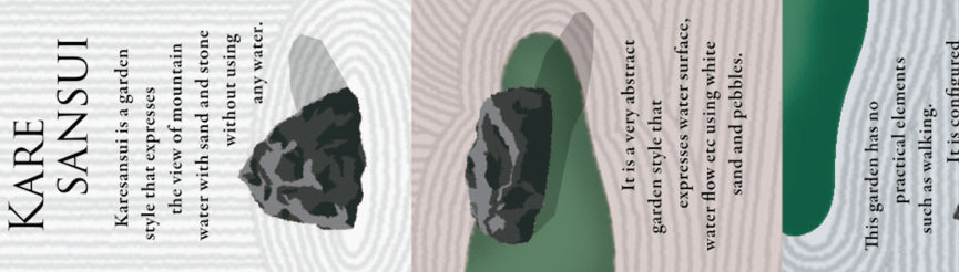 mt ex - Dry Landscape Garden - 20mm Washi Tape