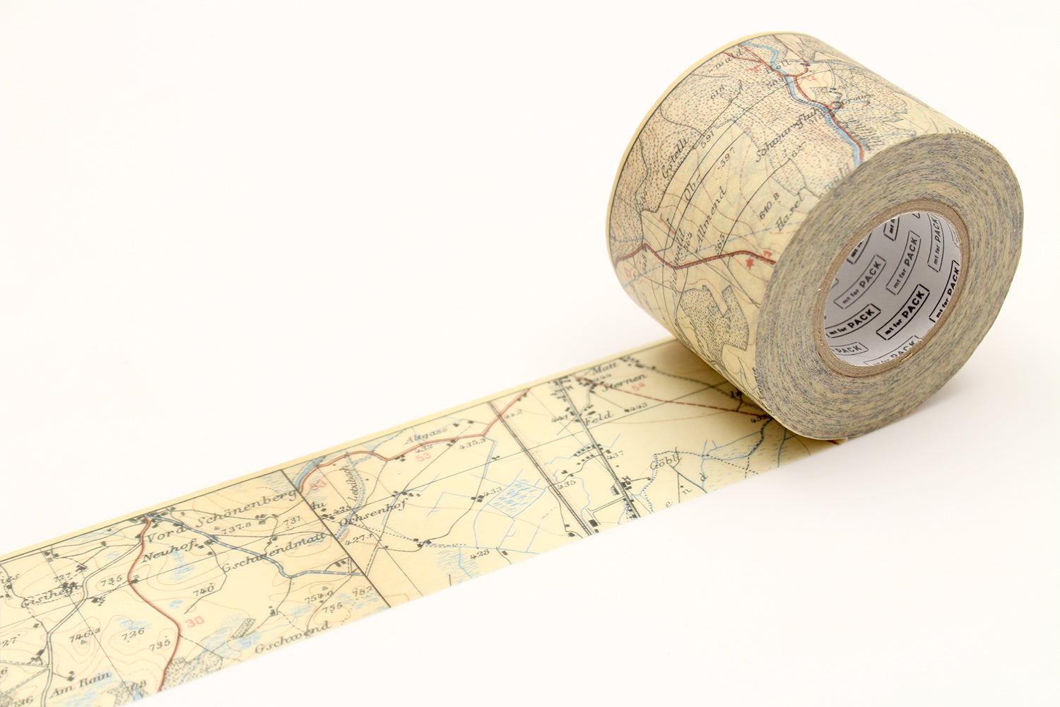 mt for pack - Vintage Map - 45mm Washi Tape