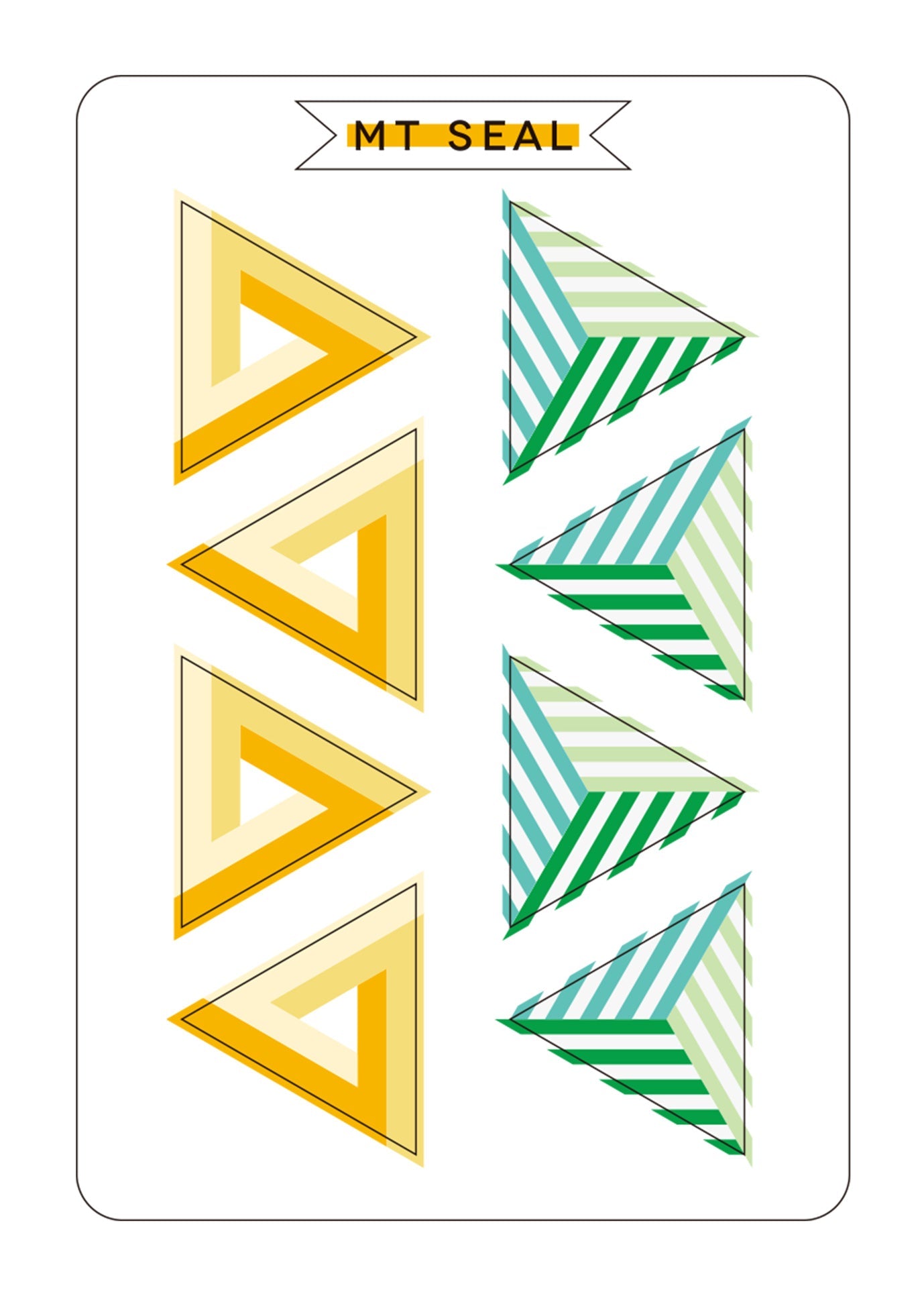 mt Seal - Geometry Rectangle - Washi Tape Stickers