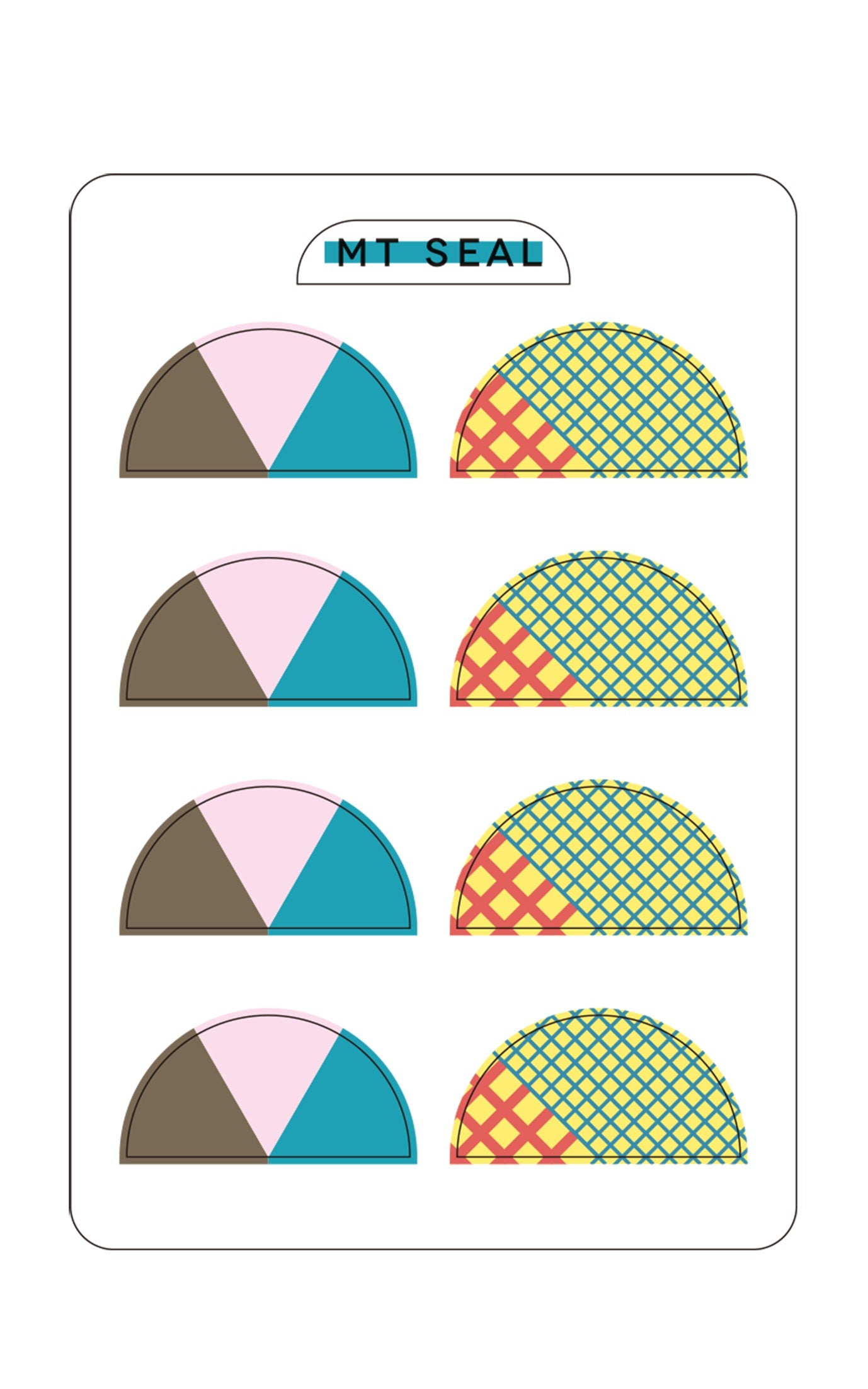 mt Seal - Silhouette Flower - Washi Tape Stickers