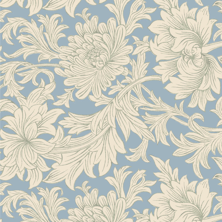 mt Wrap x William Morris - Chrysanthemum Toile - 155mm Washi Gift Wrap