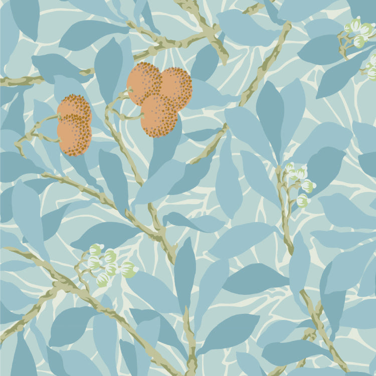 mt Wrap x William Morris - Arbutus - 155mm Washi Gift Wrap