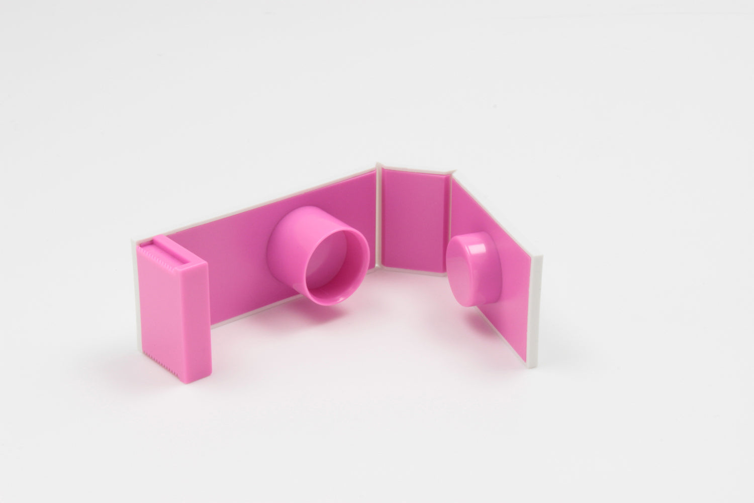 mt Tape Cutter - Two Tone White x Pink - for 15mm Washi Tape