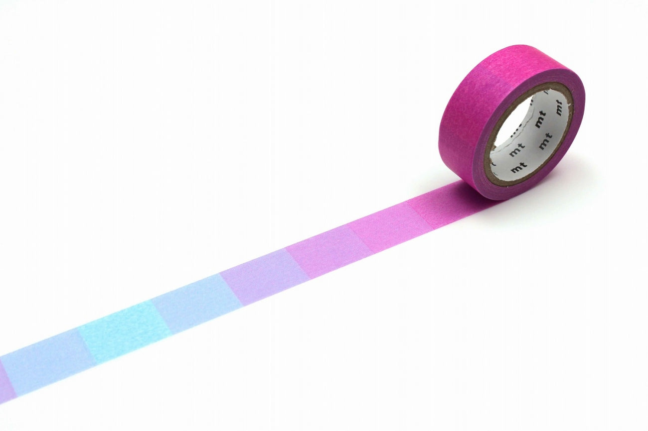 mt Basic - Fluorescent gradation Pink x Blue - 15mm Washi Tape