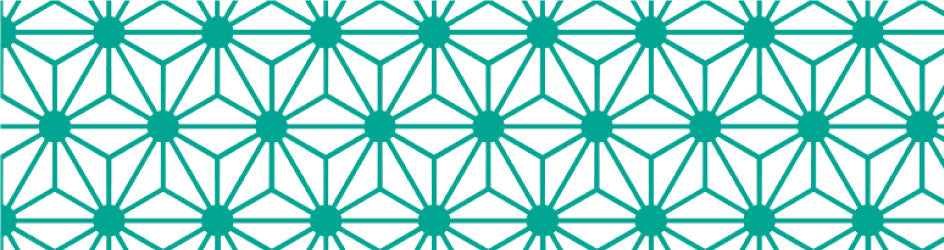 mt Basic - Asanoha Hisui - 15mm Washi Tape