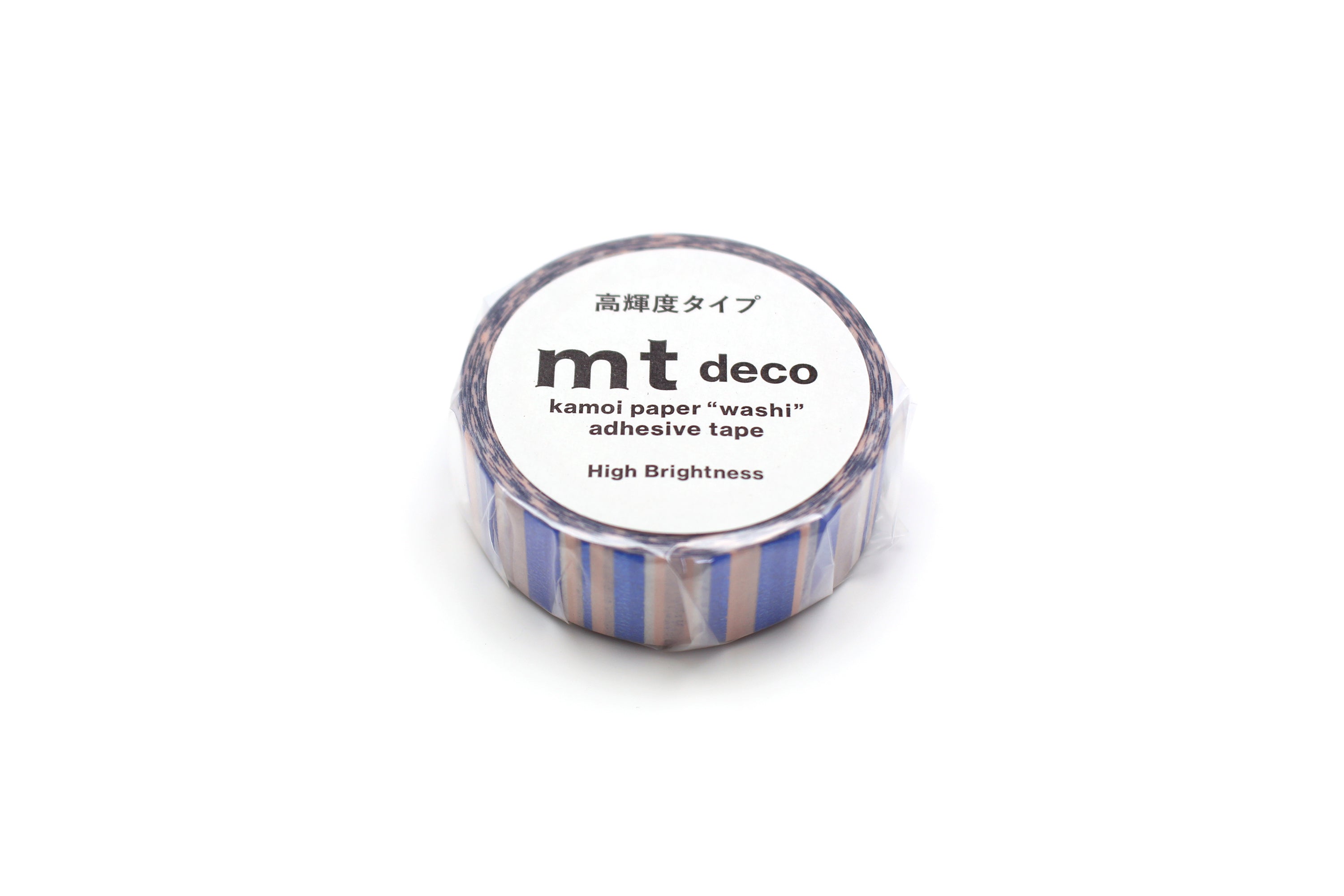 mt Basic - Overlapped Stripe (High Brightness - Metallic Finish) - 15mm Washi Tape