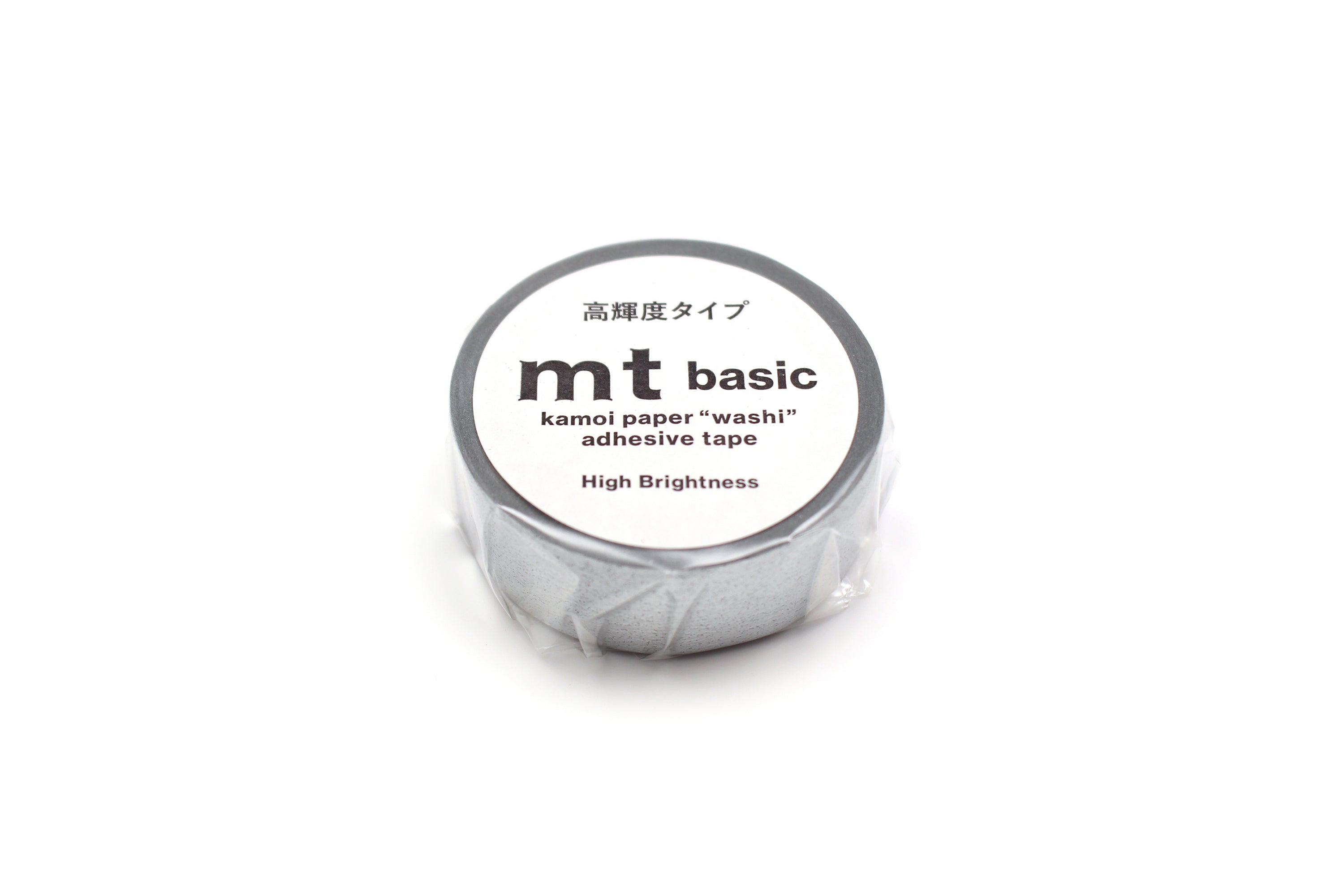 mt Basic - Silver (High Brightness - Metallic Finish) - 15mm Washi Tape