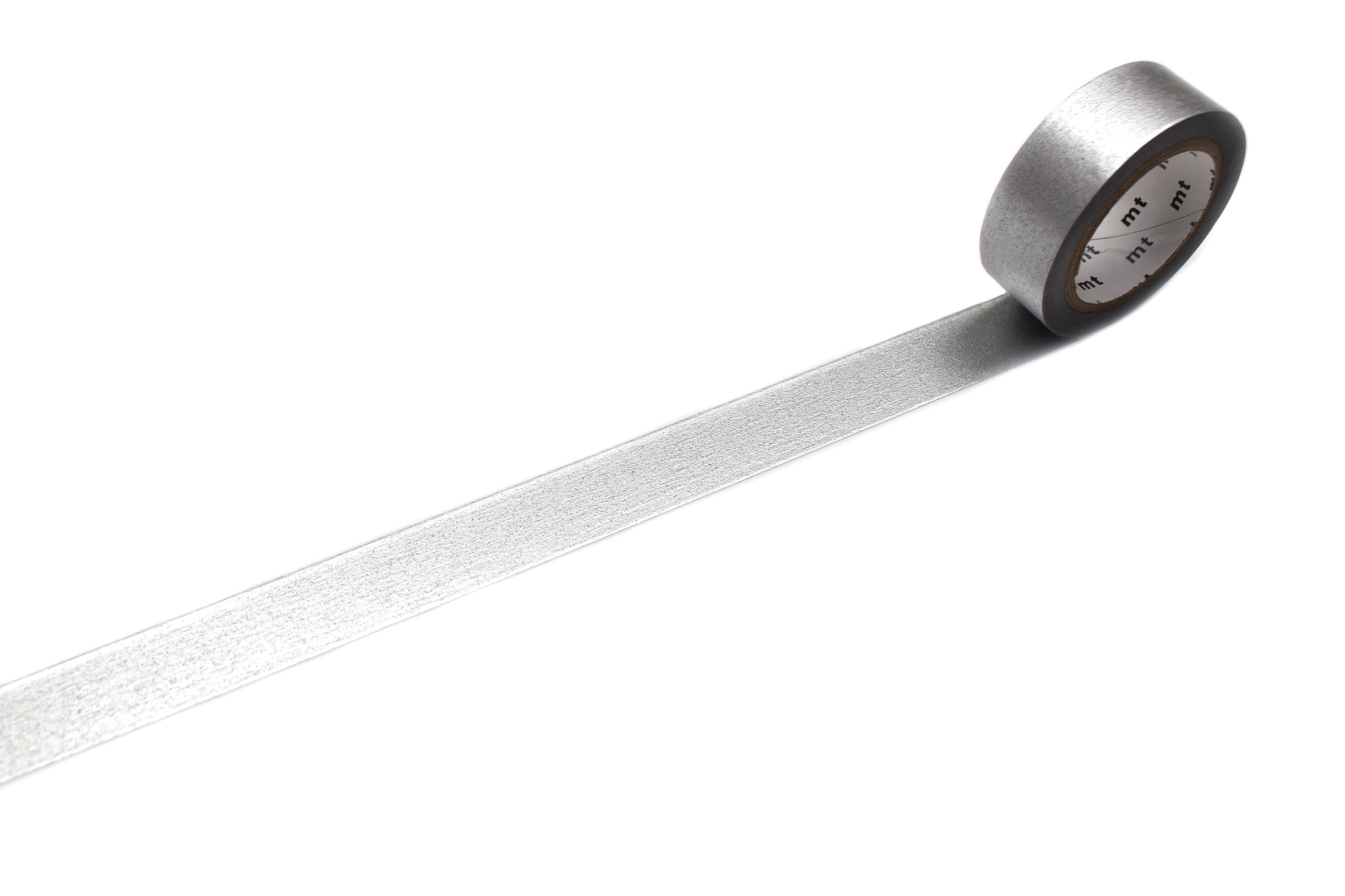 mt Basic - Silver (High Brightness - Metallic Finish) - 15mm Washi Tape