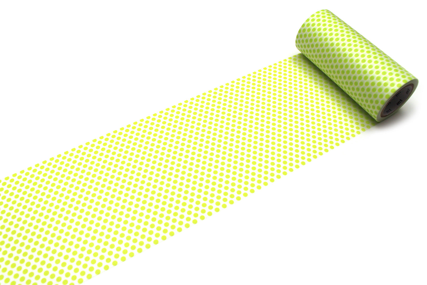 mt Basic - Dot Lime - 100mm Washi Tape