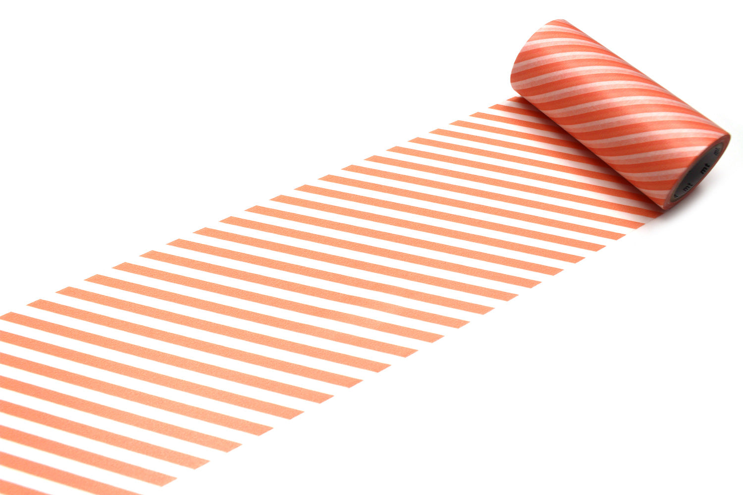 mt Basic - Stripe Salmon Pink - 100mm Washi Tape