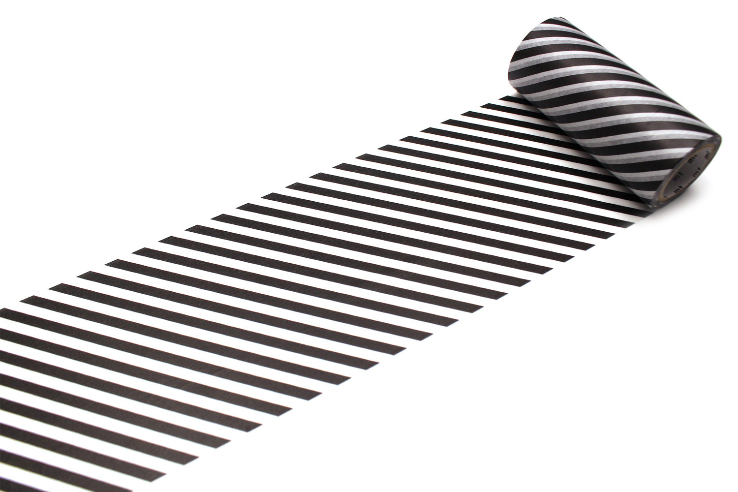 mt Basic - Stripe Black - 100mm Washi Tape