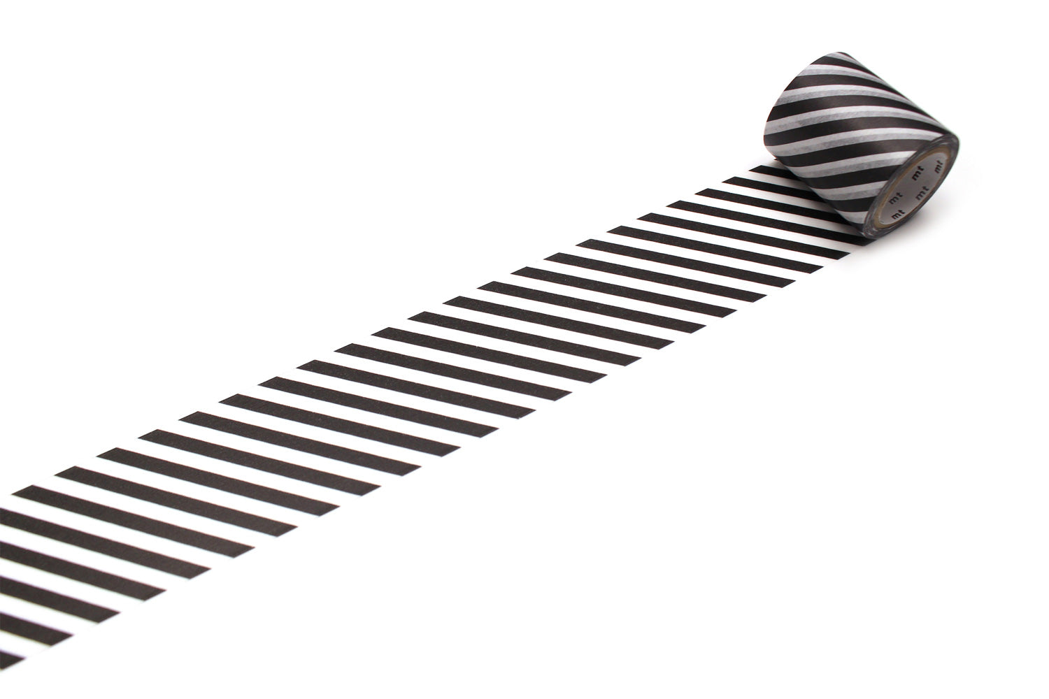 mt Basic - Stripe Black - 50mm Washi Tape