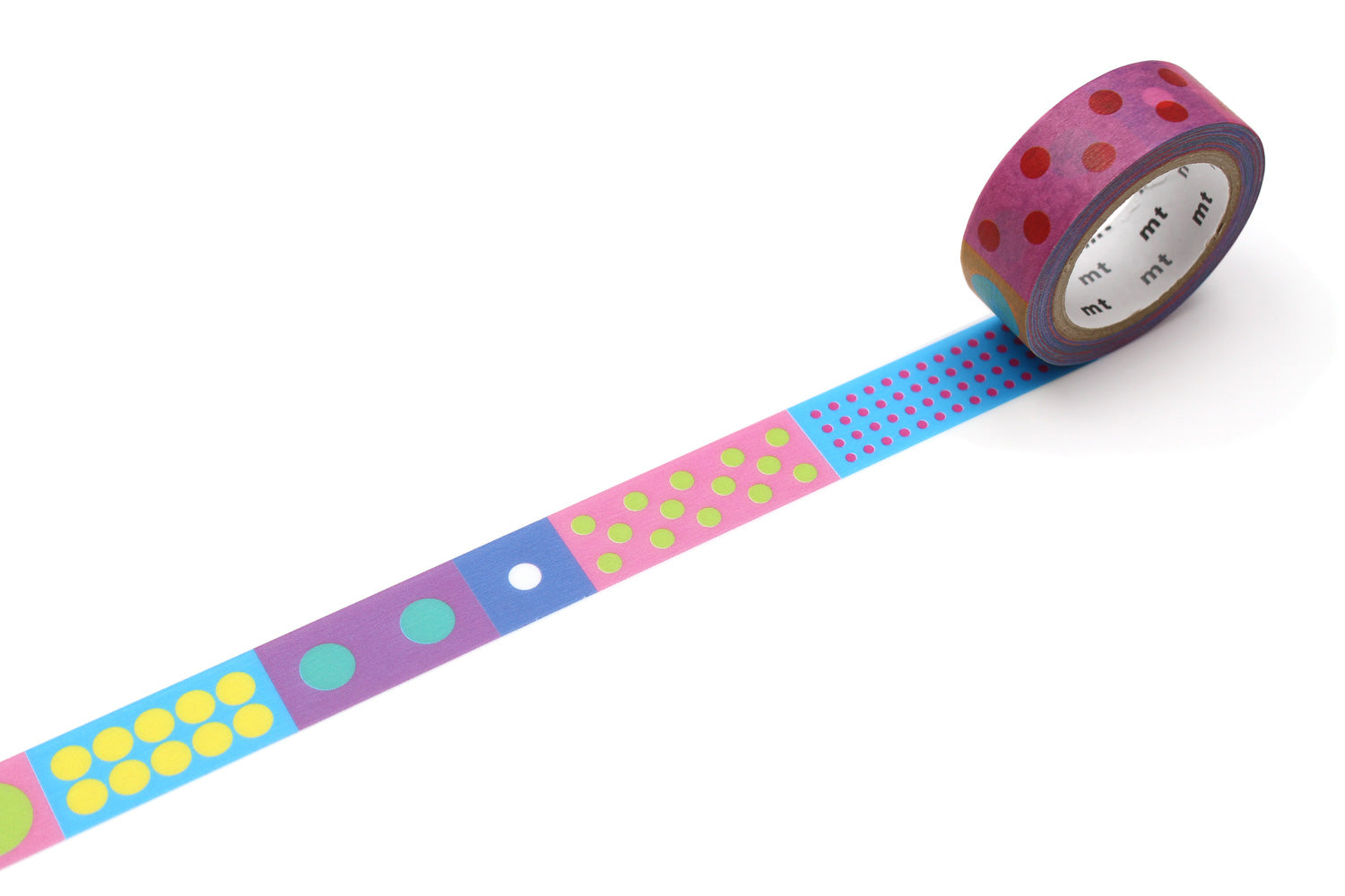 mt x Kapitza - Polka Dot Vivid - 15mm Washi Tape