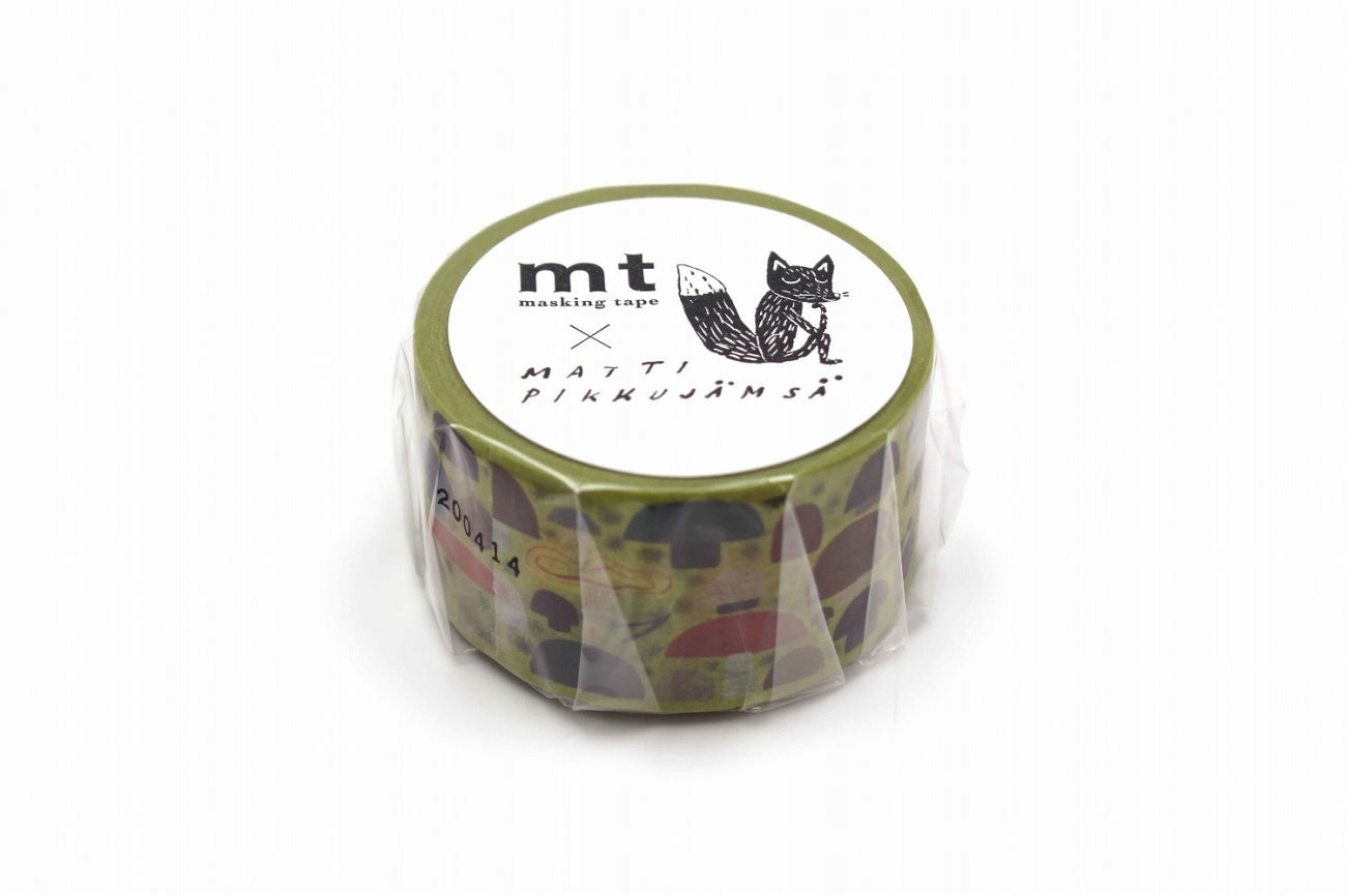 mt x Matti Pikkujamsa - Mushroom - 24mm Washi Tape