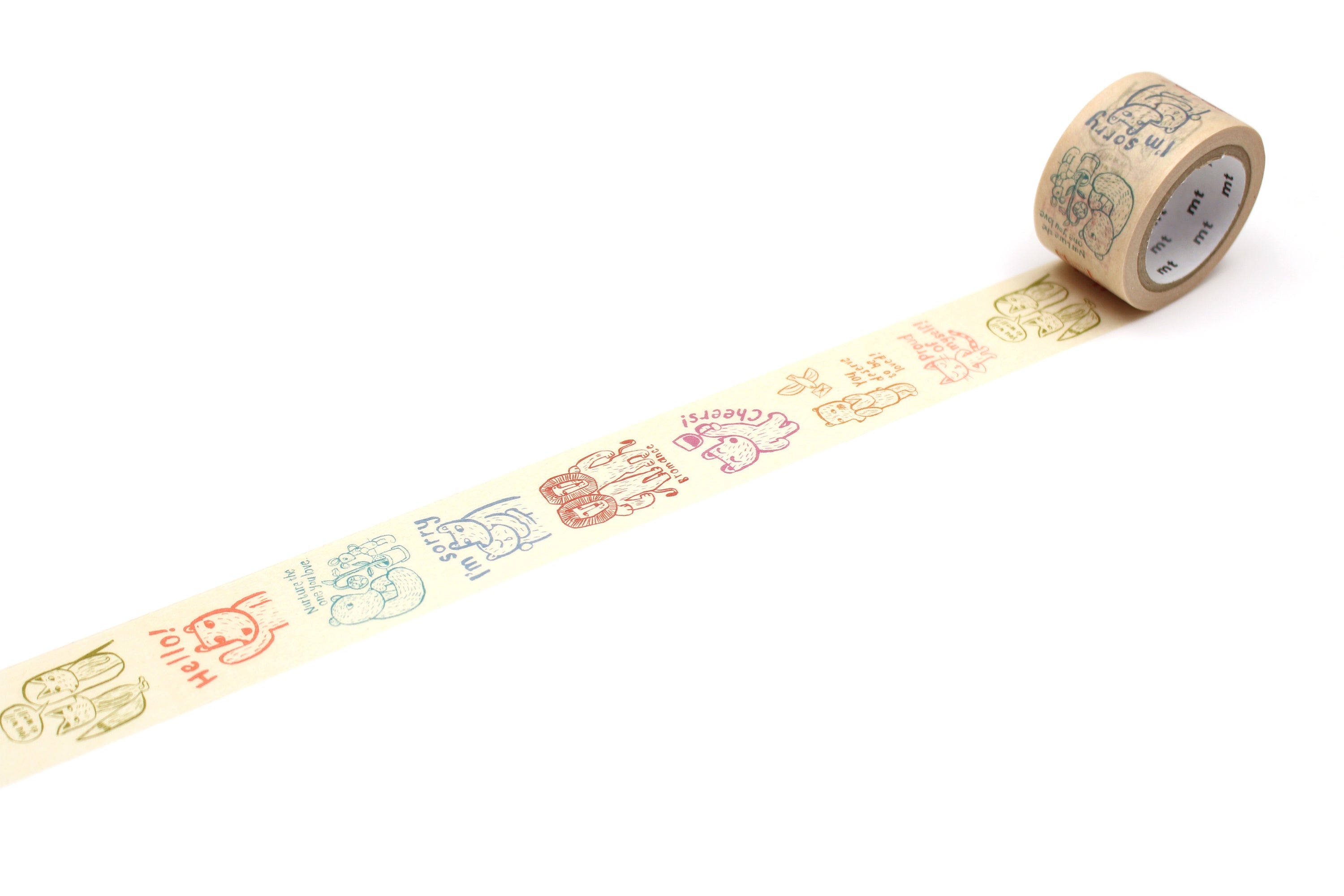 mt x CupOfTherapy - Message - 25mm Washi Tape
