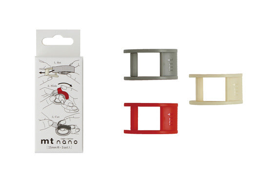 mt Tape Cutter - Nano set of 3 - for 15mm Washi Tape