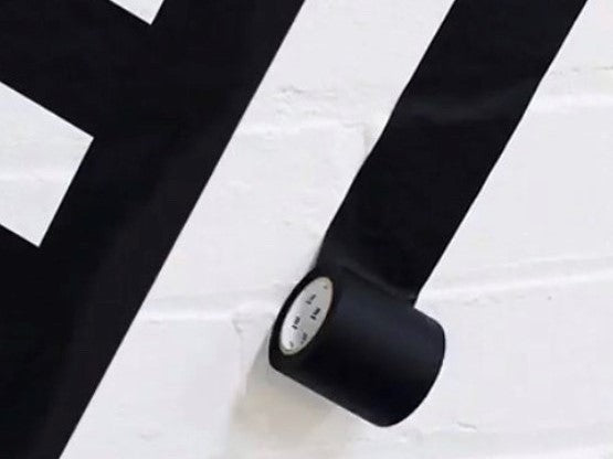 All you need is a roll of black mt Masking Tape…