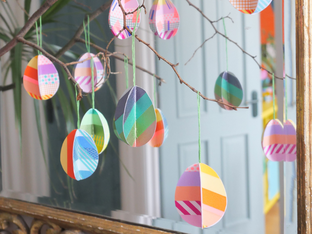 Craft your own Easter egg themed decorations with mt Masking Tape