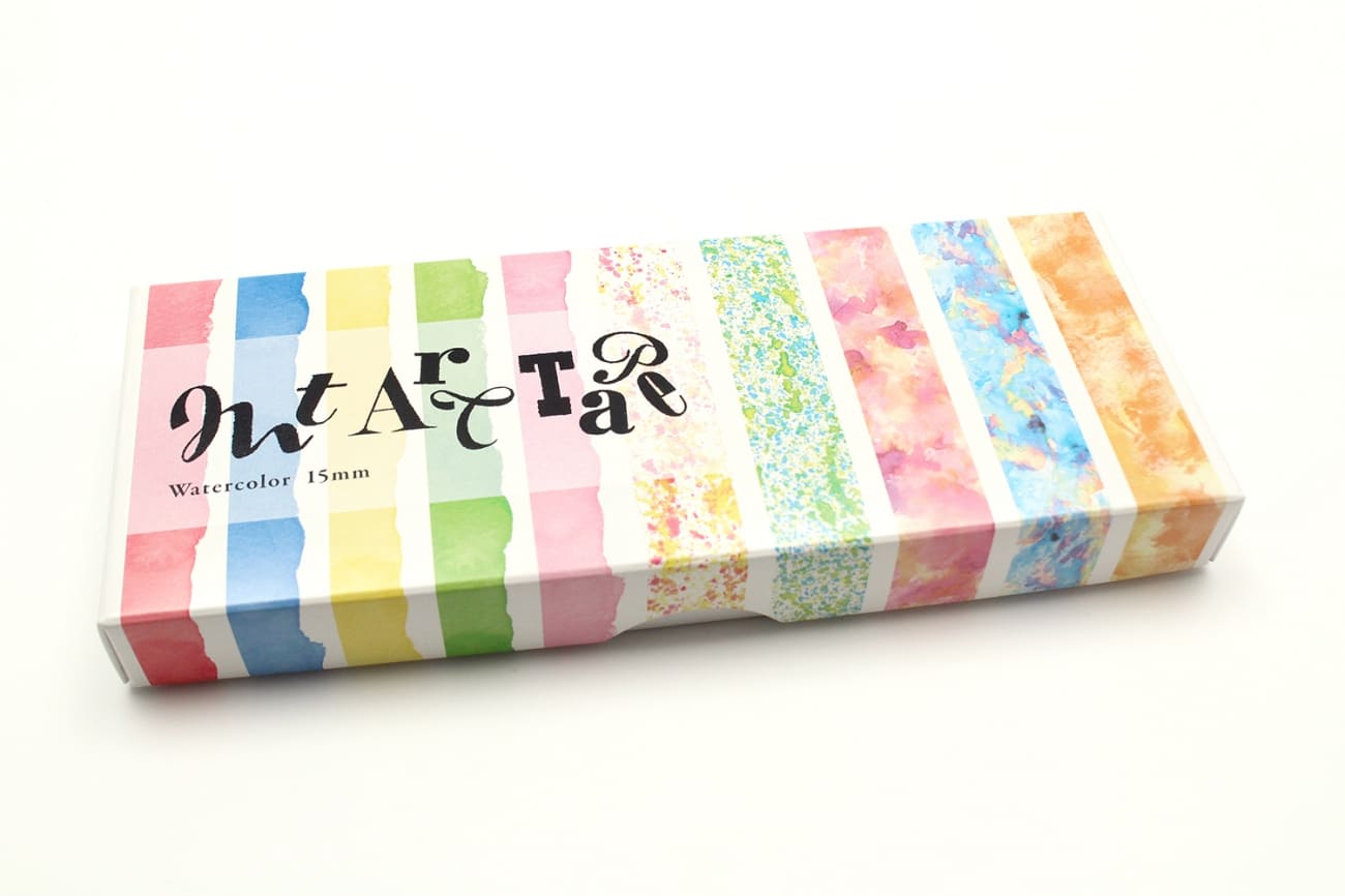 mt fab - Art Tape Watercolours - 15mm Washi Tape Set of 10