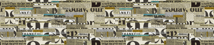 mt for pack - English Newspaper Collage - 45mm Packing Tape