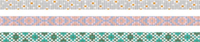 mt Basic - Slim Crossstitch - 3 rolls Washi Tape