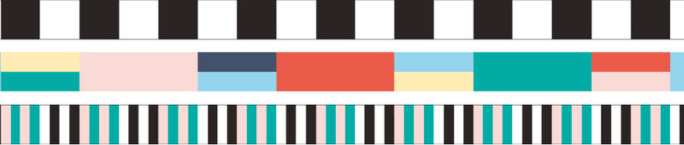 mt x PAPIER TIGRE - RUBANS - 6mm Washi Tape (3 rolls)