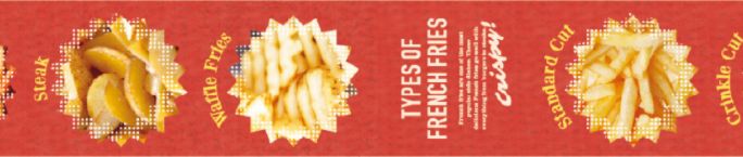 mt ex - French Fries -  15mm Washi Tape