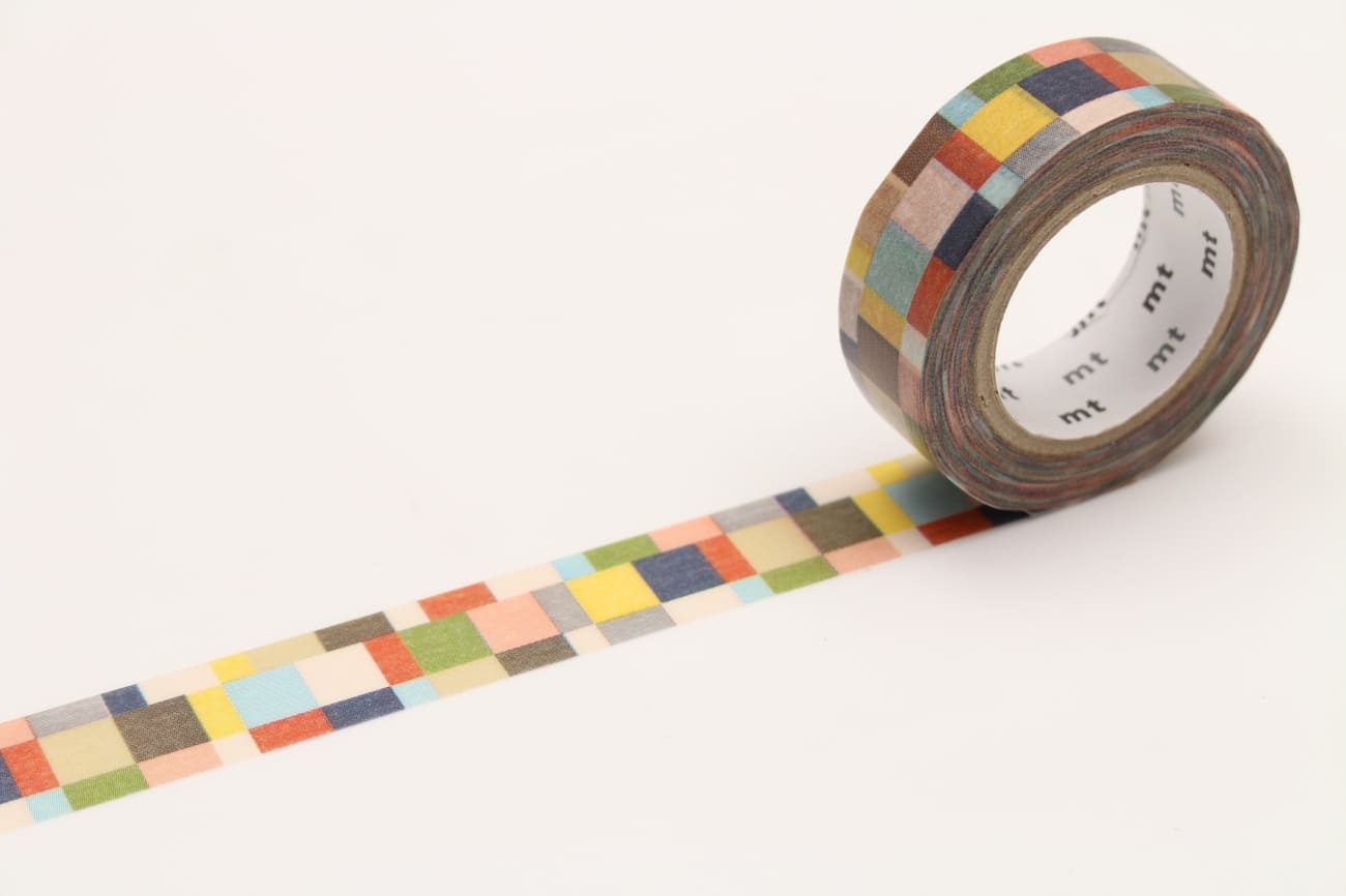 mt Basic - Mosaic Greyish - 15mm Washi Tape