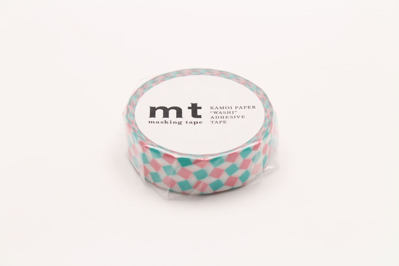 mt Basic - Square Pink - 15mm Washi Tape