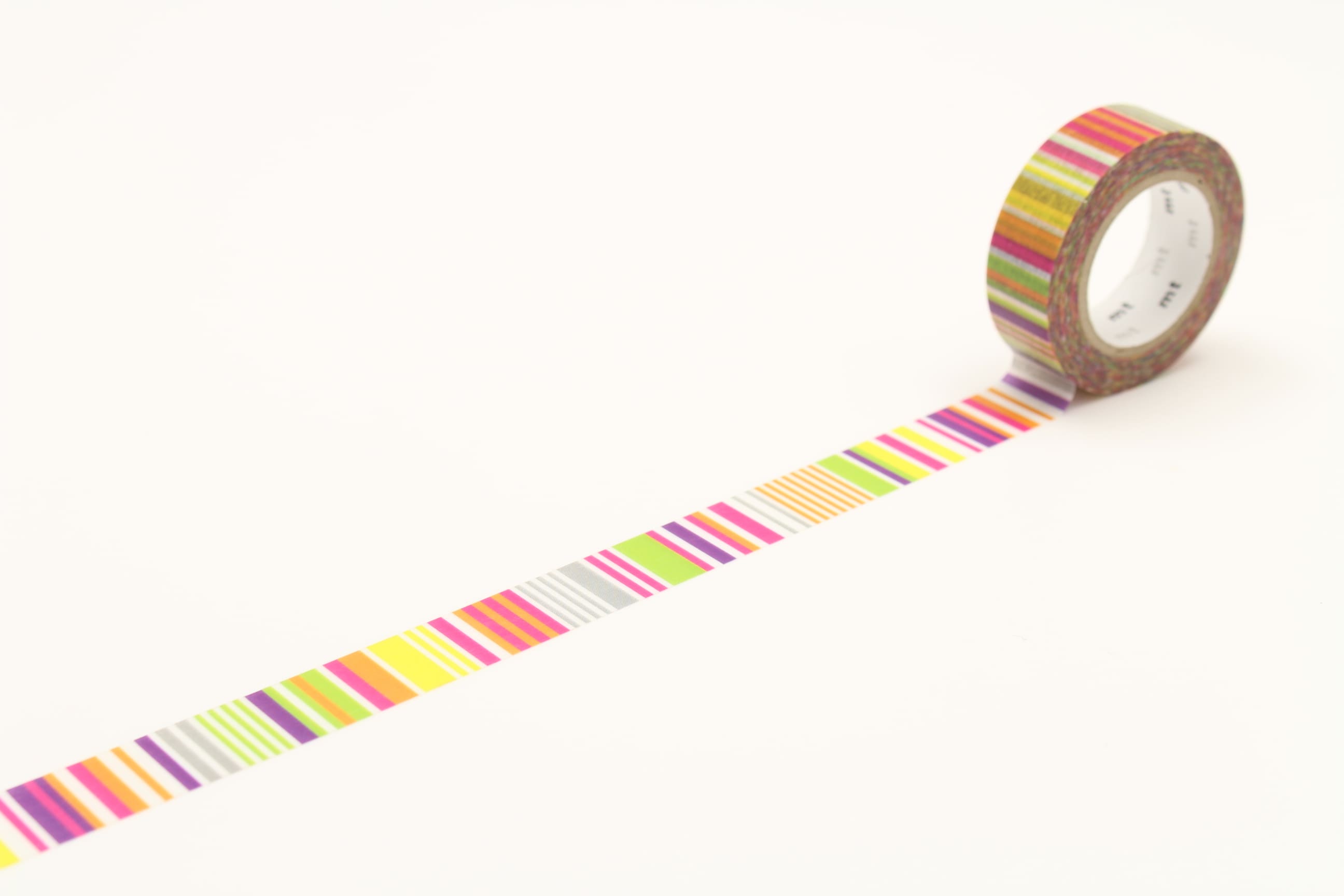 mt Basic - Multi Border Vivid - 15mm Washi Tape