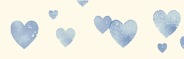 mt Basic - Heart Stamp Blue - 15mm Washi Tape