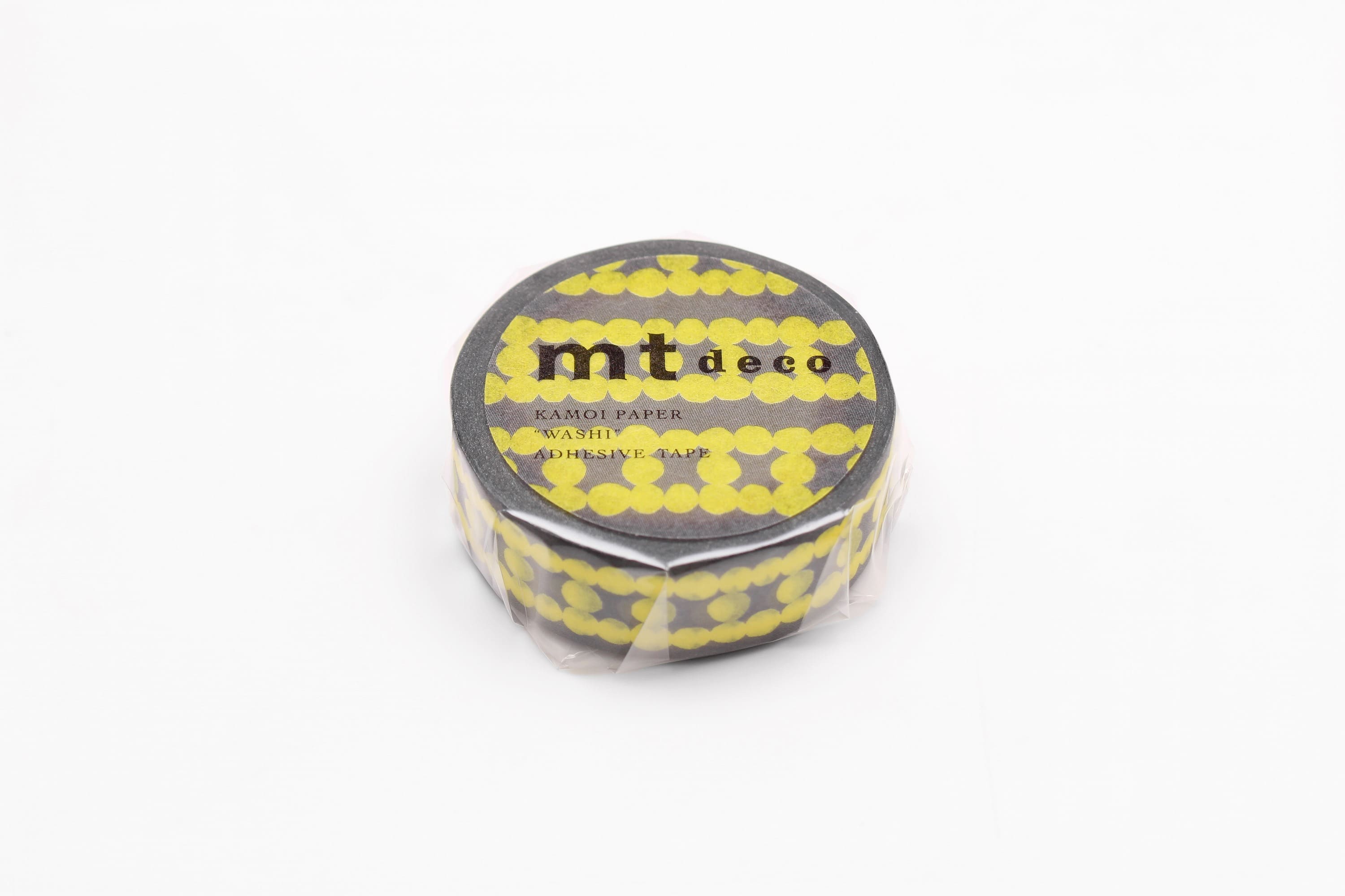 mt Basic - Ladder Dot Yellow - 15mm Washi Tape