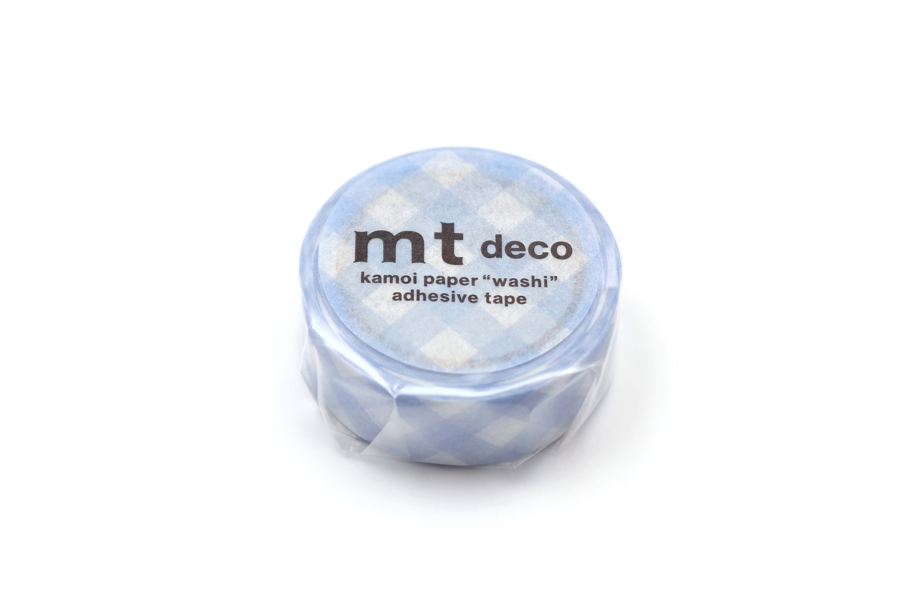 mt Basic - Thick Checkered Pastel Ultramarine- 15mm Washi Tape