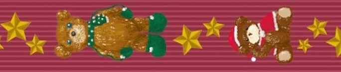 mt Large Core - Christmas Teddy Bear - 15mm Washi Tape